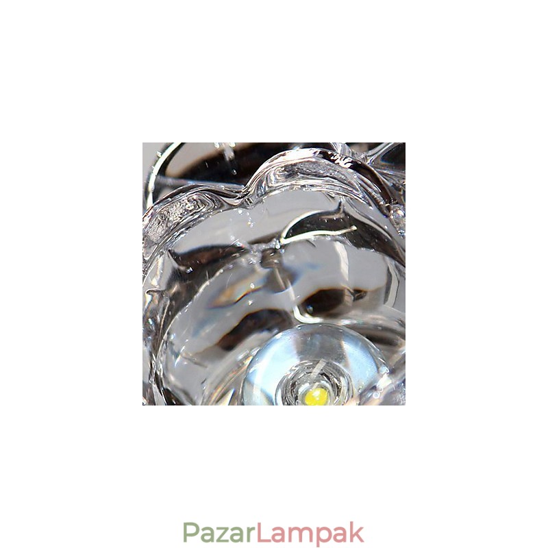 Modern, modern kristály mini stílusú, galvanizált fém süllyesztett tartó