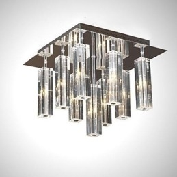 Modern, modern Crystal króm fém süllyesztett tartó