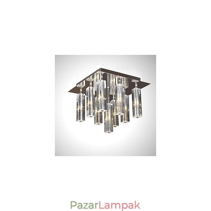 Modern, modern Crystal króm fém süllyesztett tartó