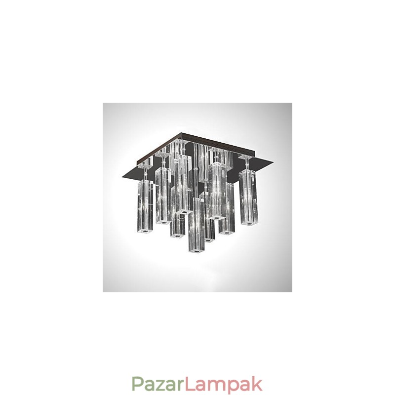 Modern, modern Crystal króm fém süllyesztett tartó