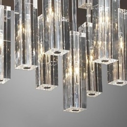 Modern, modern Crystal króm fém süllyesztett tartó