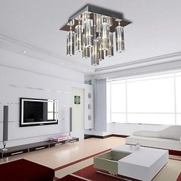 Modern, modern Crystal króm fém süllyesztett tartó