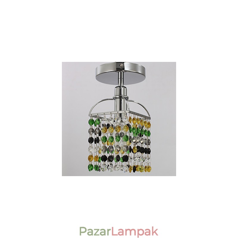 Modern, modern kristályból galvanizált fém süllyesztett tartó