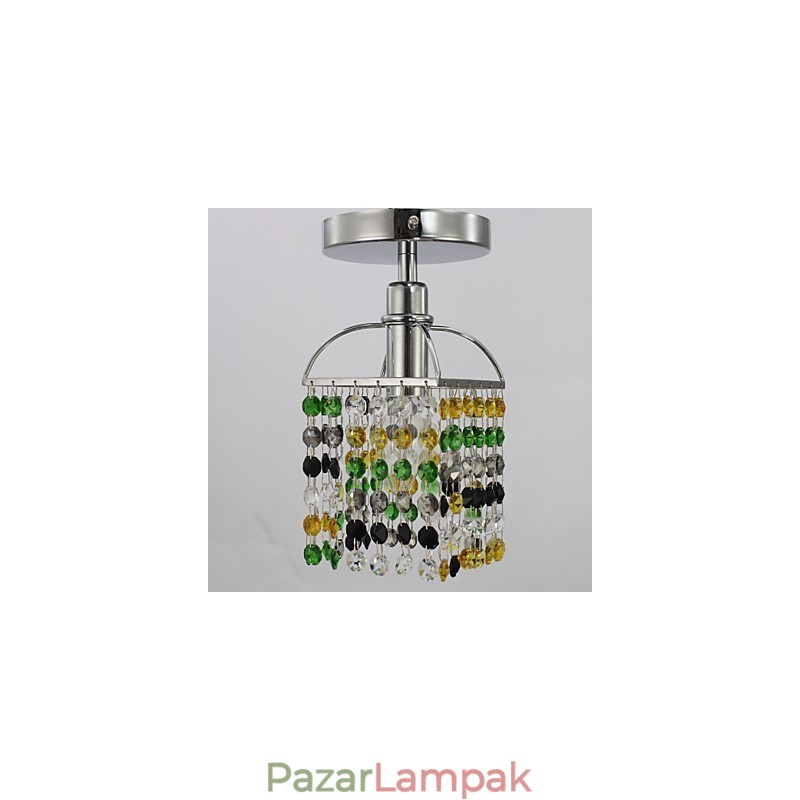 Modern, modern kristályból galvanizált fém süllyesztett tartó