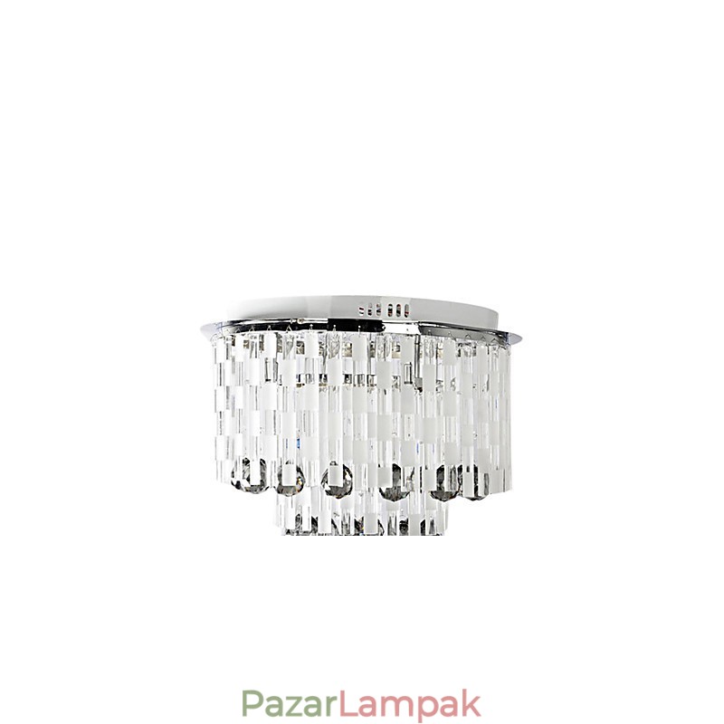 Kristály félig süllyesztett tartó 8 lámpával