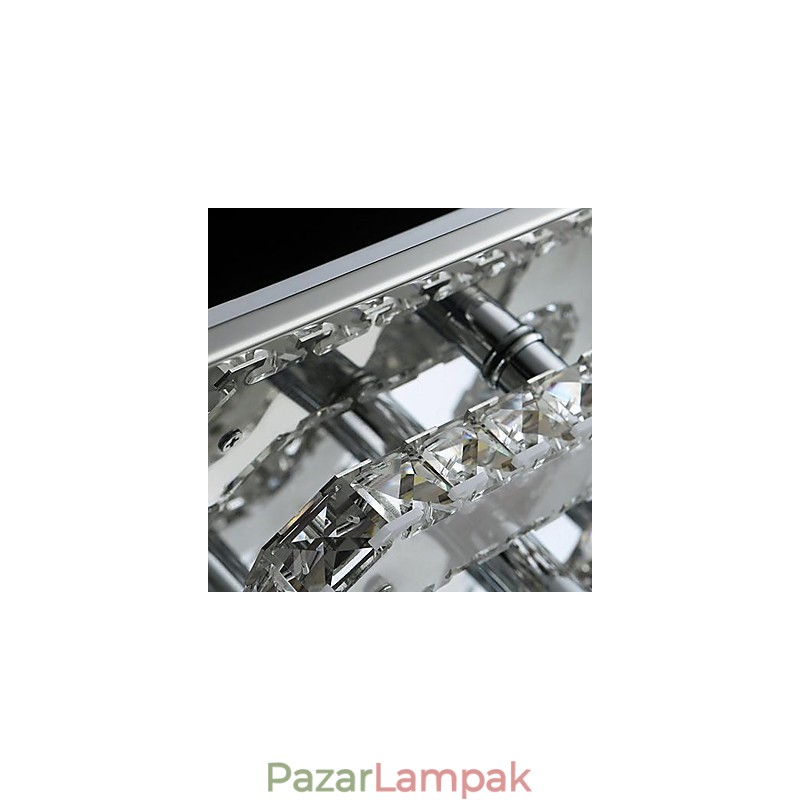 Modern modern Crystal króm fém süllyesztett tartó