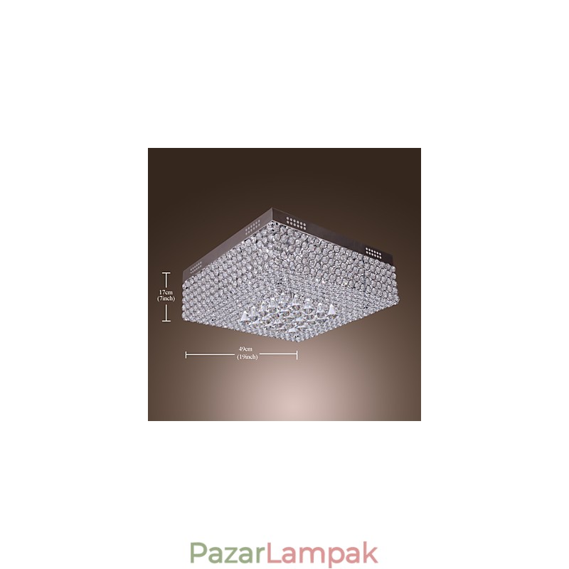Kristály gyöngyös mennyezeti lámpa 45 színnel