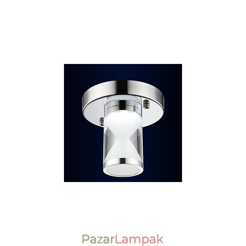 Modern, modern króm fém süllyesztett lámpa