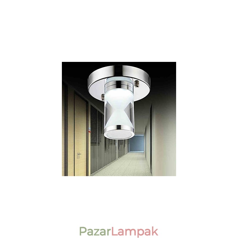 Modern, modern króm fém süllyesztett lámpa