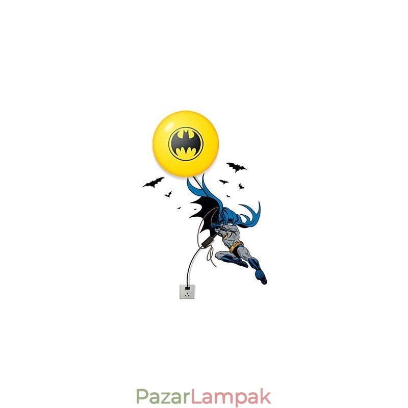 Kreatív divat Batman tapéta Diy Wall Stick Kis éjszakai lámpa fali lámpa fények