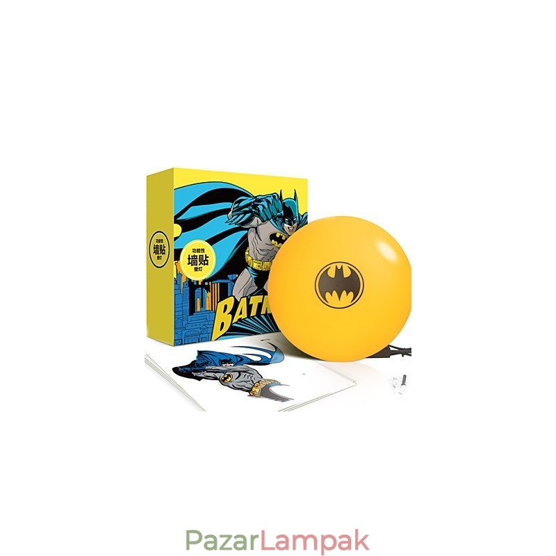Kreatív divat Batman tapéta Diy Wall Stick Kis éjszakai lámpa fali lámpa fények