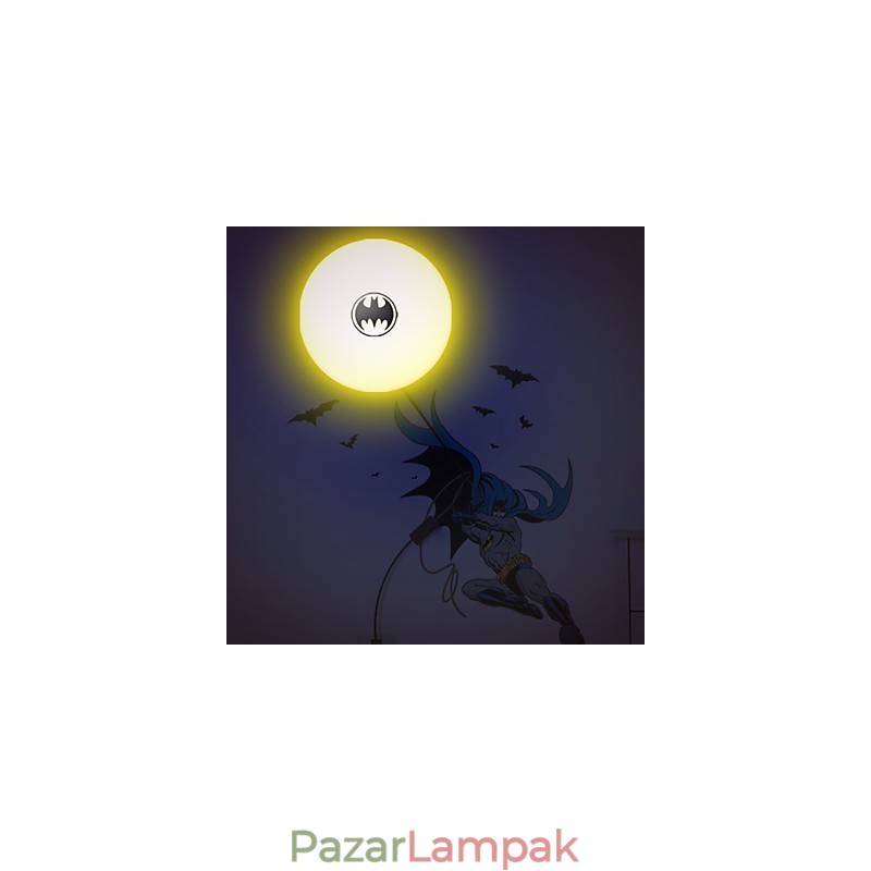 Kreatív divat Batman tapéta Diy Wall Stick Kis éjszakai lámpa fali lámpa fények
