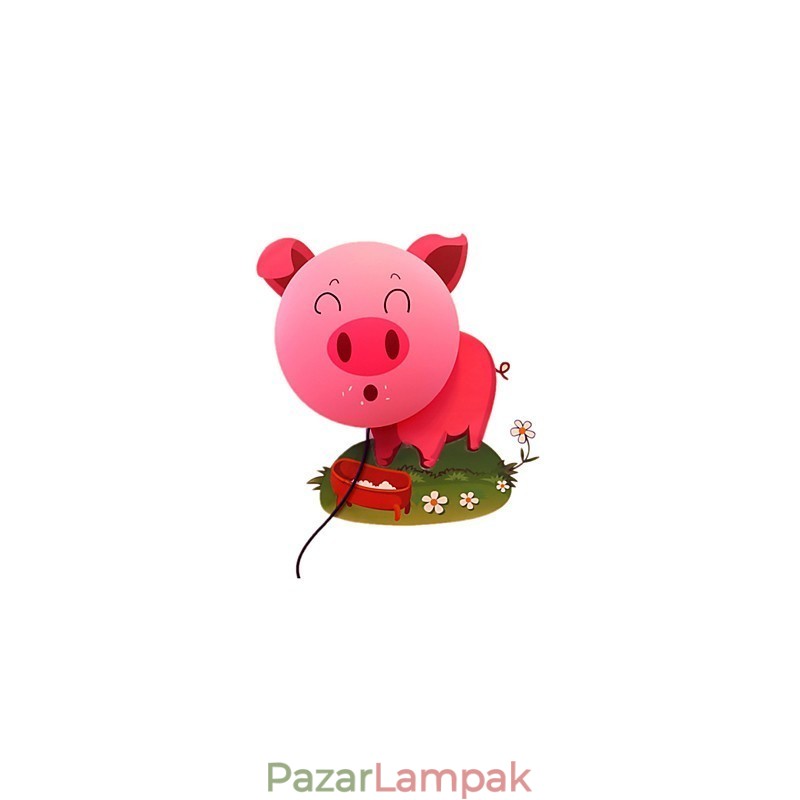 Tapéta Fali lámpák Virág Arc DIY Szórakozás Légkör Éjszakai lámpa Gyerek Éjjeli lámpa Dekoráció Rózsaszín Malac