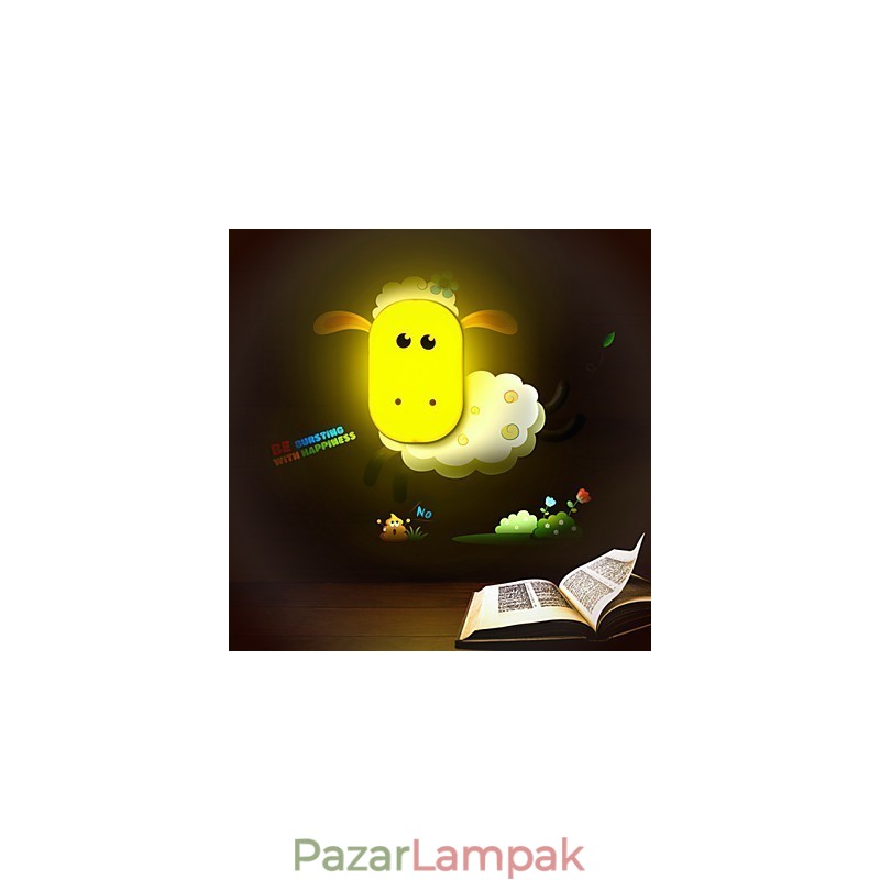 9*6*Szórakoztató játék a Creative Spirit intelligens fényvezérléssel Kis éjszakai fény gyerek fali lámpa