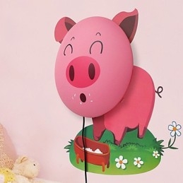 Sertés magas hőmérsékletnek ellenálló műanyag fény és 10 C eltávolítható a kreatív 3D tapéta fali lámpa