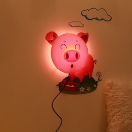 Sertés magas hőmérsékletnek ellenálló műanyag fény és 10 C eltávolítható a kreatív 3D tapéta fali lámpa