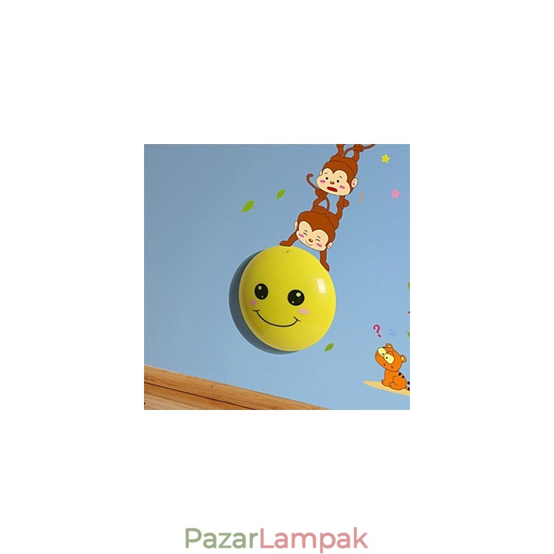 Fali matricák Monkeys Fényaktivált intelligens indukciós smetope díszítő fali lámpa