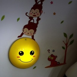 Fali matricák Monkeys Fényaktivált intelligens indukciós smetope díszítő fali lámpa