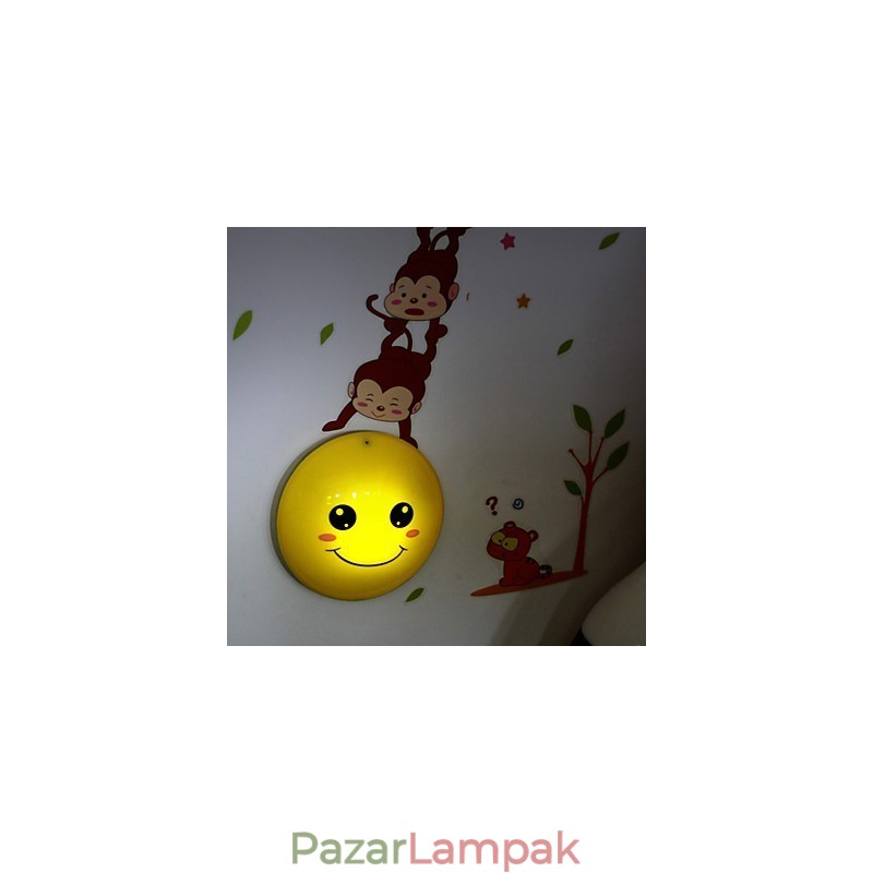 Fali matricák Monkeys Fényaktivált intelligens indukciós smetope díszítő fali lámpa