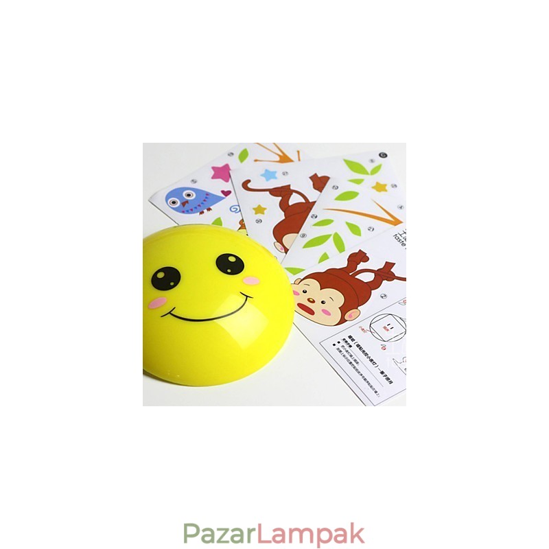 Fali matricák Monkeys Fényaktivált intelligens indukciós smetope díszítő fali lámpa