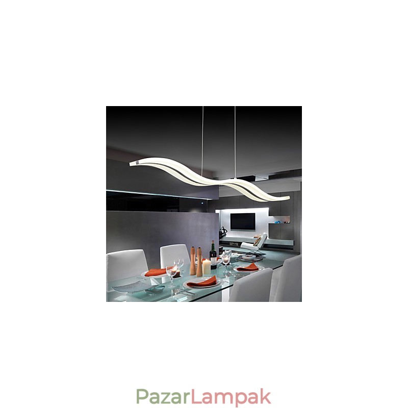 Modern, modern króm függőlámpa