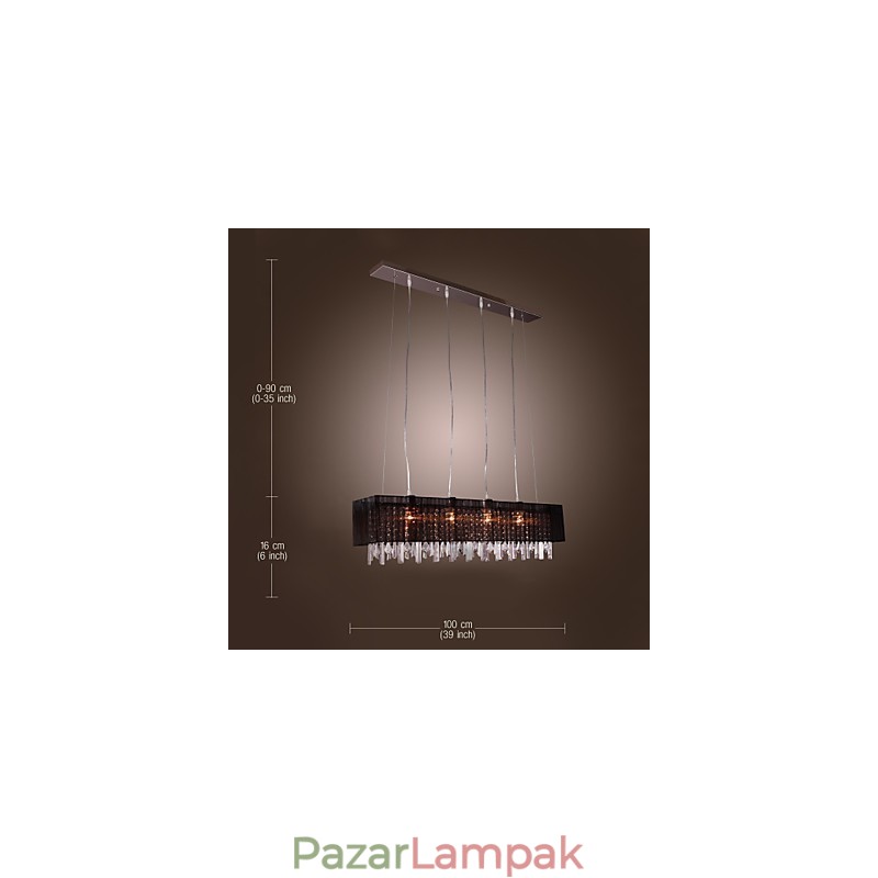 Modern kortárs Island Crystal Egyéb fém függőlámpa