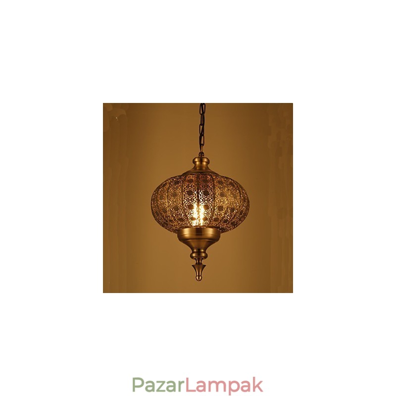Délkelet-ázsiai retro kézi üreges Lron csillár