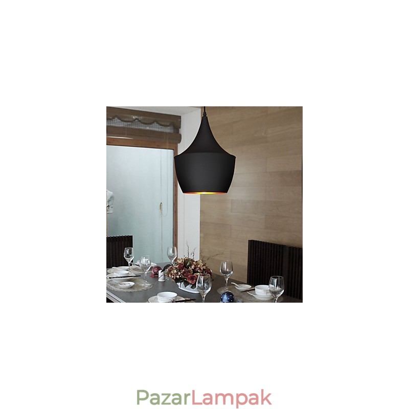 Függeszték Retro Vintage Tom Dixon Design fekete