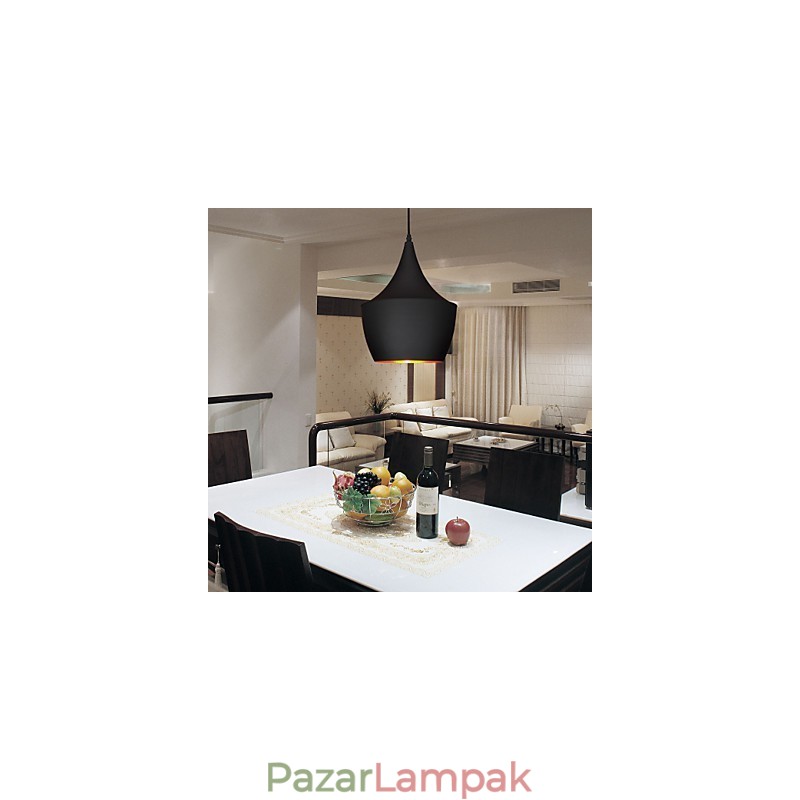 Függeszték Retro Vintage Tom Dixon Design fekete