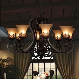 Csillár Függeszték 8 Lights Vintage Country Island fém+üveg