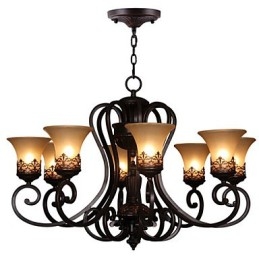 Csillár Függeszték 8 Lights Vintage Country Island fém+üveg