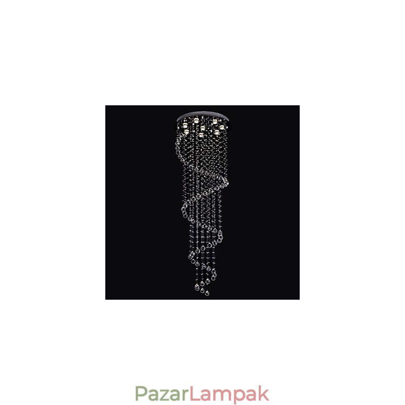 Csillár luxus modern kristály 8 lámpák