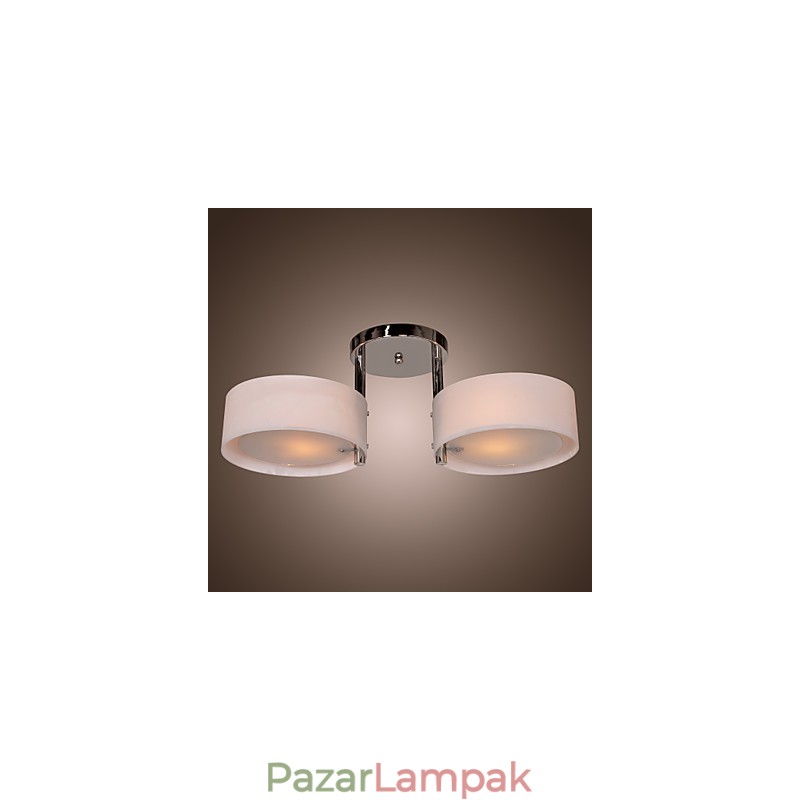 Modern, modern króm fém csillár süllyesztett rögzítés