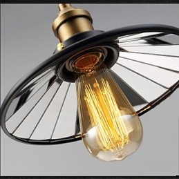 Vintage Pully Pendant Light 3 Island Foyer Metal+ Galss belső árnyékoló