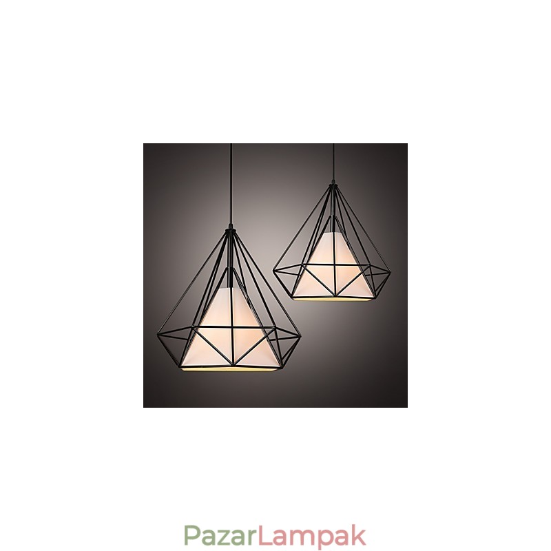 Loft ipari szél helyreállítása ősi módokon Kovácsoltvas Lámpák Lámpák Madárkalitka csillár
