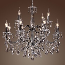 Csillár Crystal Modern 2 szintes Living 12 Lights