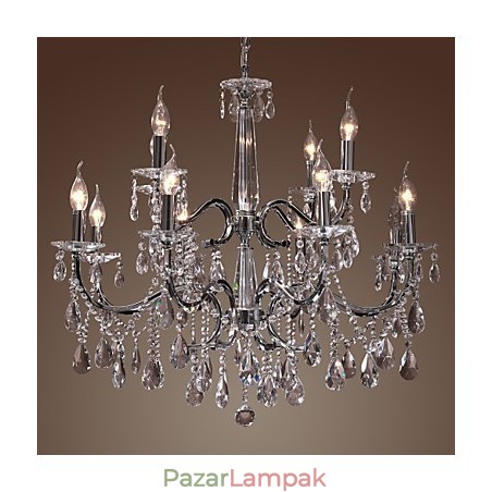 Csillár Crystal Modern 2 szintes Living 12 Lights Csillár Crystal Modern 2 szintes Living 12 Lights