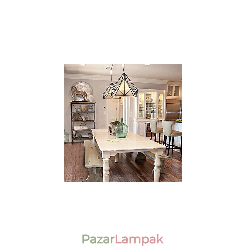 Loft ipari szél helyreállítása ősi módokon Kovácsoltvas Lámpák Lámpák Madárkalitka csillár