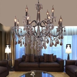 Csillár Crystal Modern 2 szintes Living 12 Lights