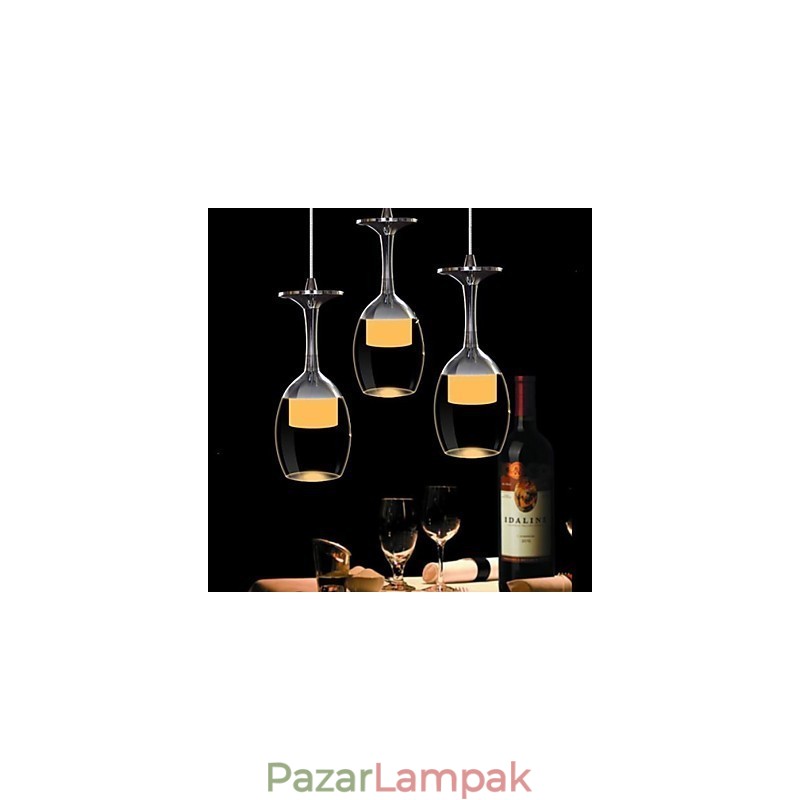 3 Light Modern Modern, Hagyományos Klasszikus Country Bowl Króm üvegcsillár függőlámpa