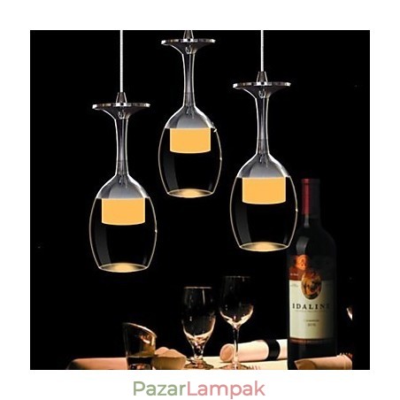 3 Light Modern Modern, Hagyományos Klasszikus Country Bowl Króm üvegcsillár függőlámpa 3 Light Modern Modern, Hagyományos Klasszikus Country Bowl Króm üvegcsillár függőlámpa