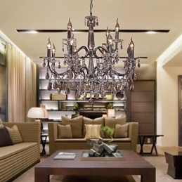 Csillár Crystal Modern 2 szintes Living 12 Lights