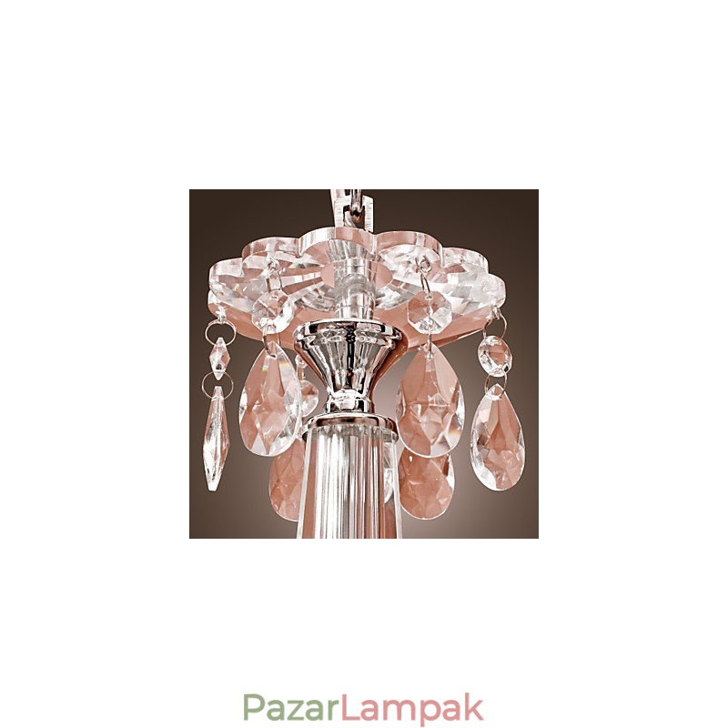 Csillár Crystal Modern 2 szintes Living 12 Lights
