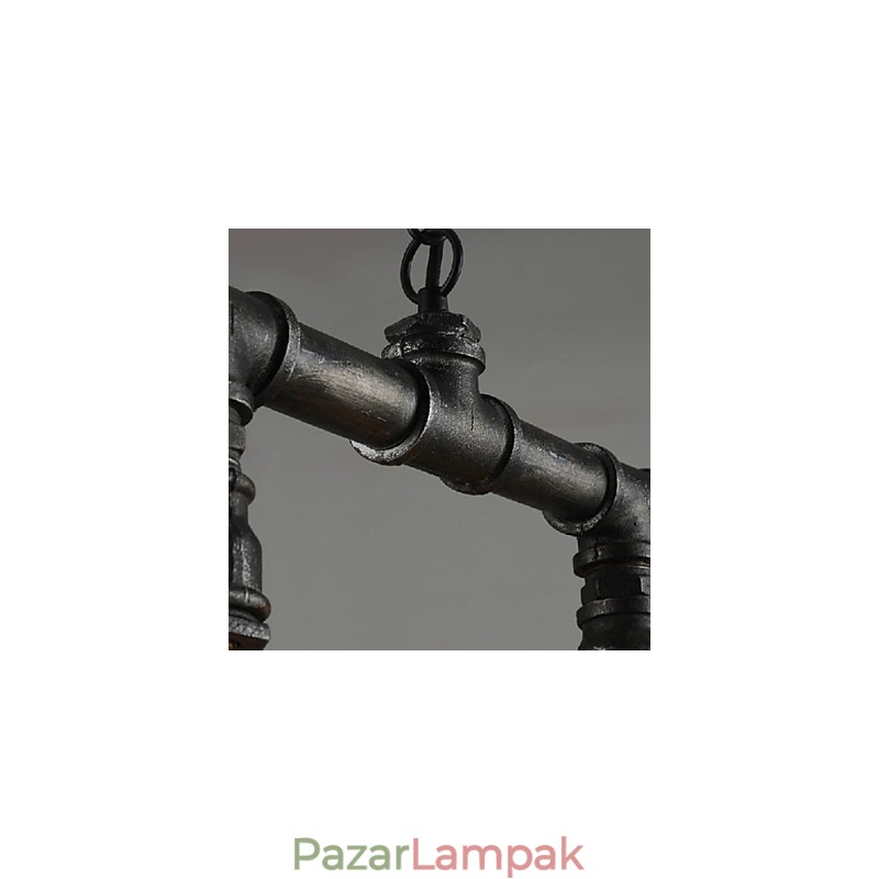 Hagyományos klasszikus vintage lámpás Country Retro mini stílusú festmény fém függesztőlámpás étkező