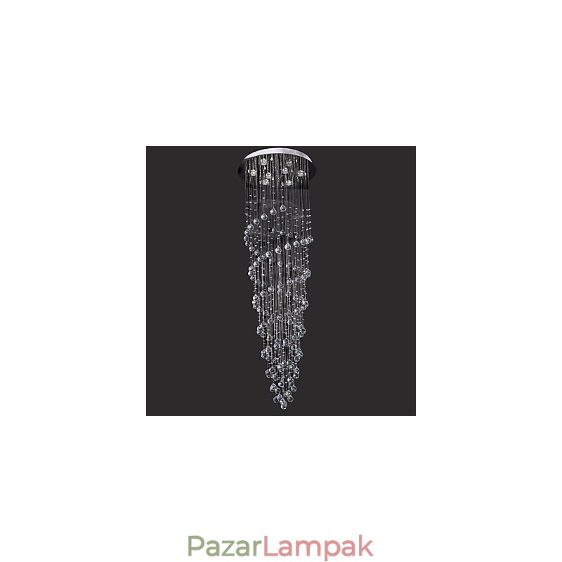 Modern, modern Crystal króm fém süllyesztett tartó