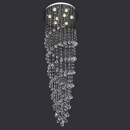 Modern, modern Crystal króm fém süllyesztett tartó