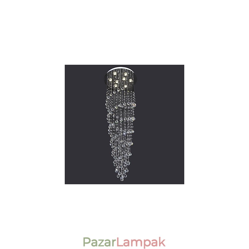 Modern, modern Crystal króm fém süllyesztett tartó