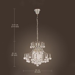 Függeszték Luxus Modern Crystal Living 6 lámpa