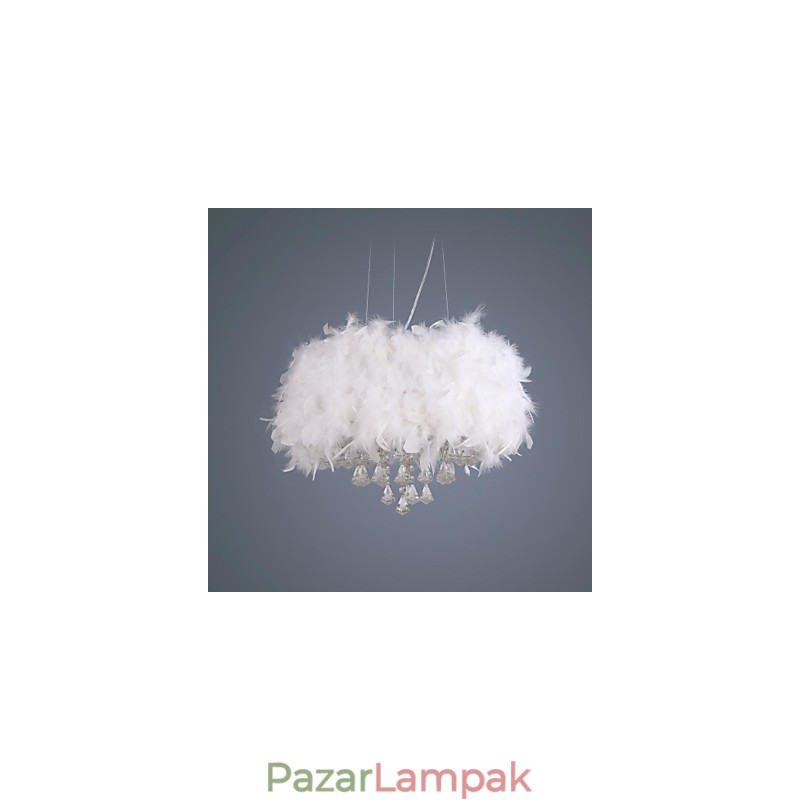 Modern, modern dobkristály mini stílusú, galvanizált függőlámpa