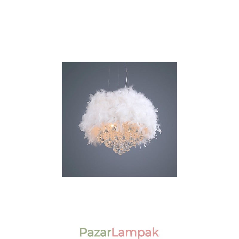 Modern, modern dobkristály mini stílusú, galvanizált függőlámpa